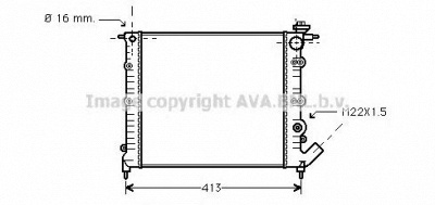 AVA QUALITY COOLING rt2120 -  Радиатор, охлаждение двигателя